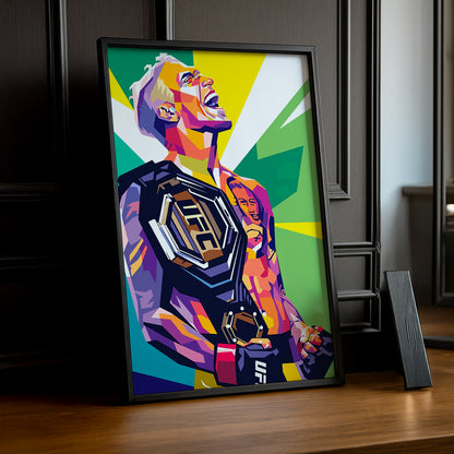 Cadre photo UFC - Illustration de Charles Oliveira