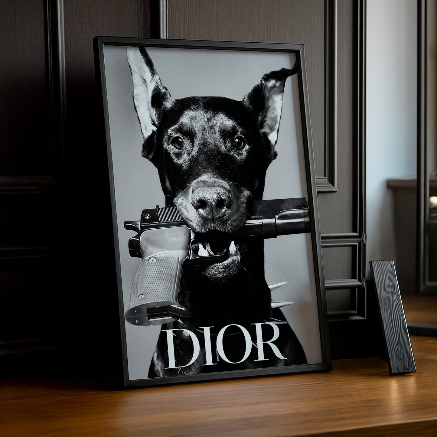 Cadre photo Chien Dior