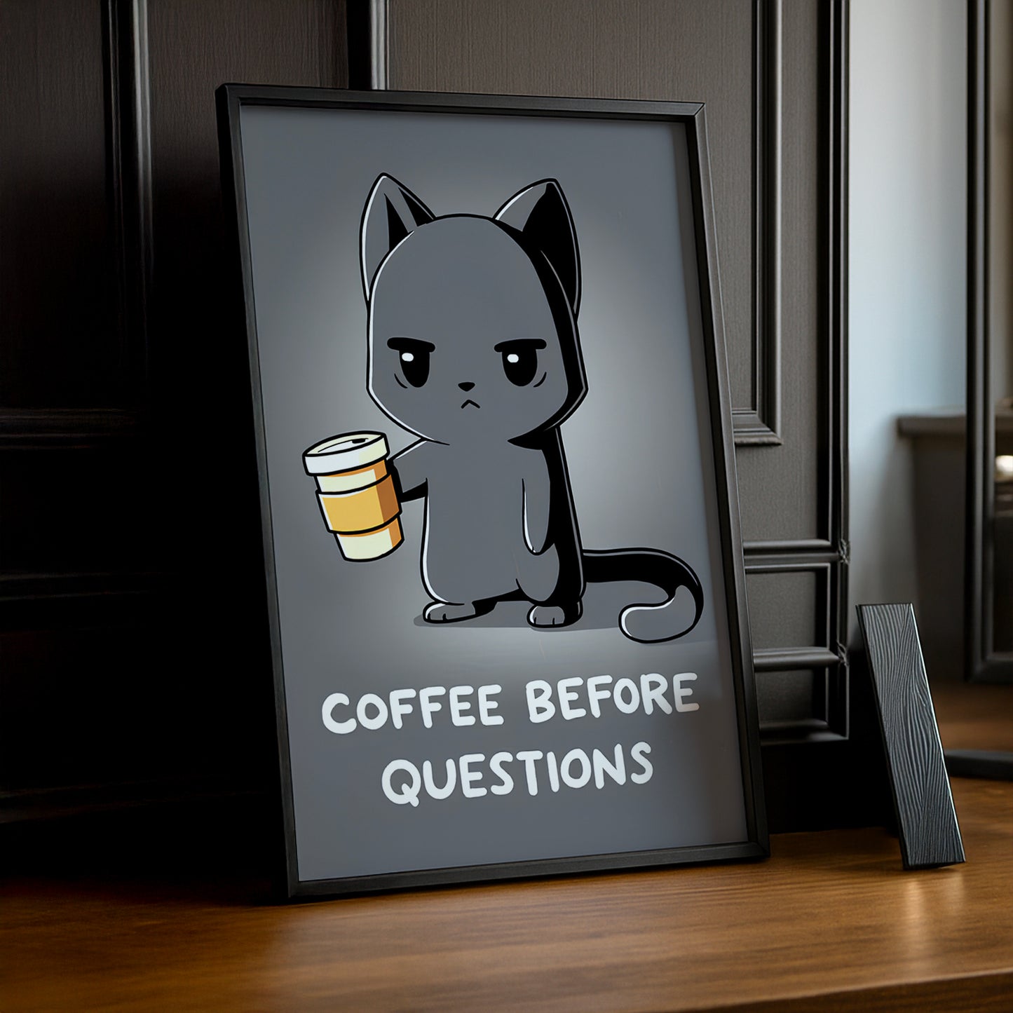 Cadre photo Coffee Lover - Coffee before questions