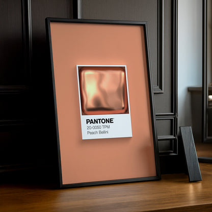Cadre Photo Pantone Étiquette - Peach Bellini
