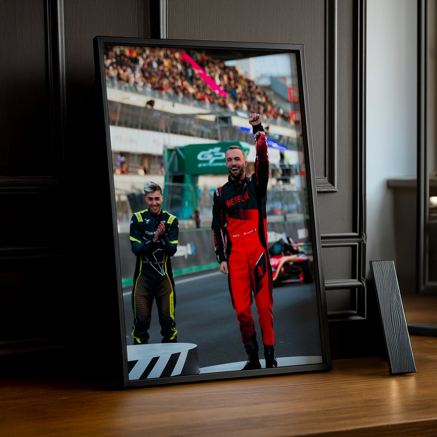 Poster encadrée GP Explorer - Maxime Biaggi Podium