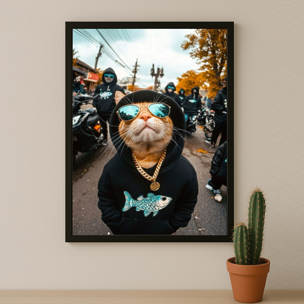 Cadre photo Chat Chill