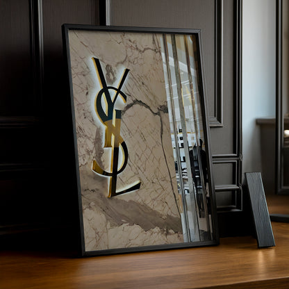 Cadre photo Yves Saint Laurent - Logo Aesthetic