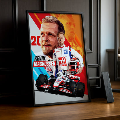 Cadre photo Kevin Magnussen Formule 1