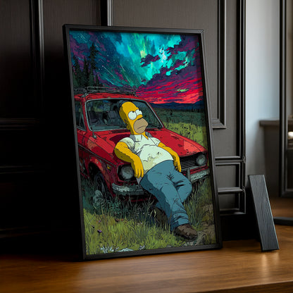 Cadre Photo Les Simpsons - Homer Simpson Thinking