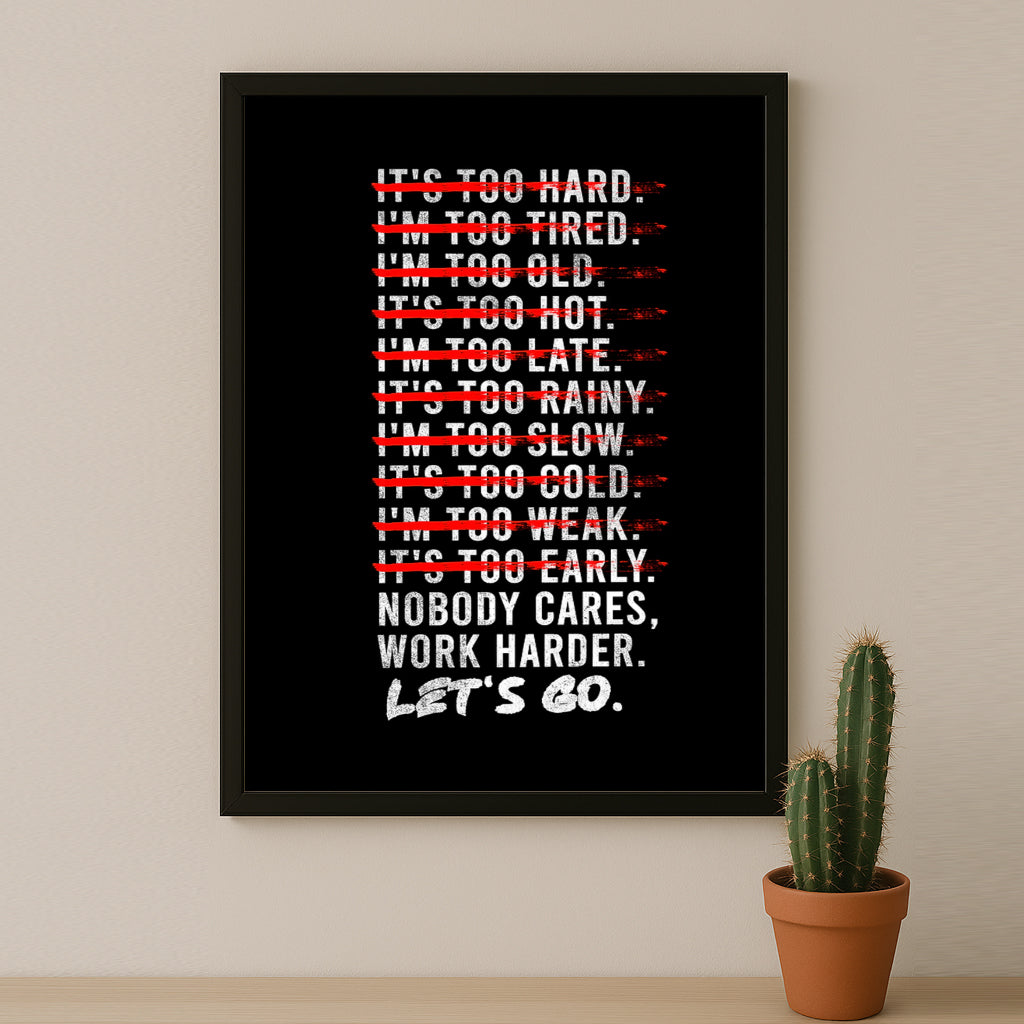 Cadre photo Motivation - Work Harder