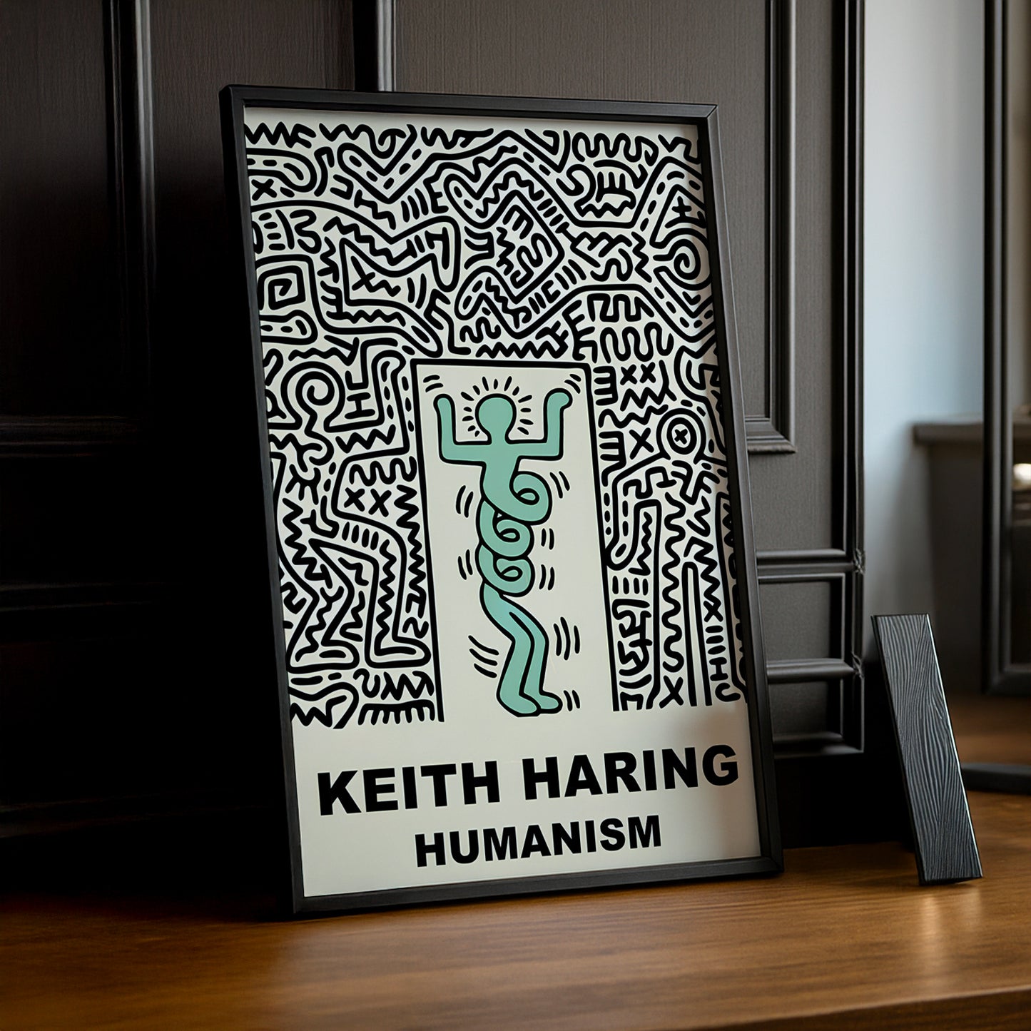 Cadre Photo Keith Haring - Humanism