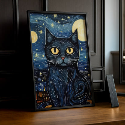 Cadre photo Chat by Night