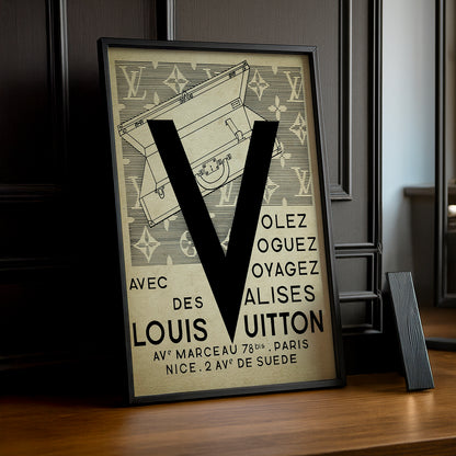 Cadre photo Louis Vuitton Volez, voyagez, voguez