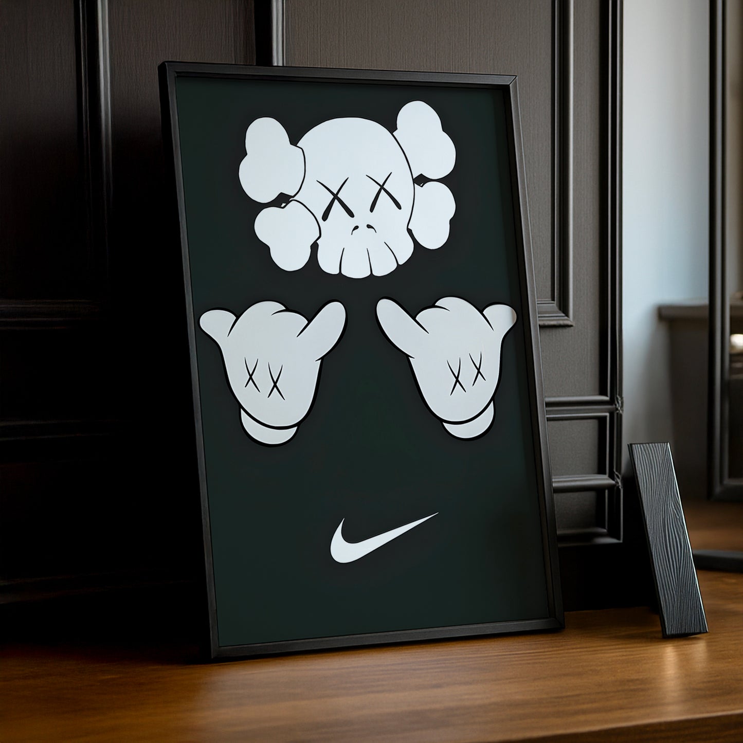 Cadre photo Kaws chill Nike