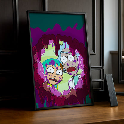 Cadre photo de Rick et Morty