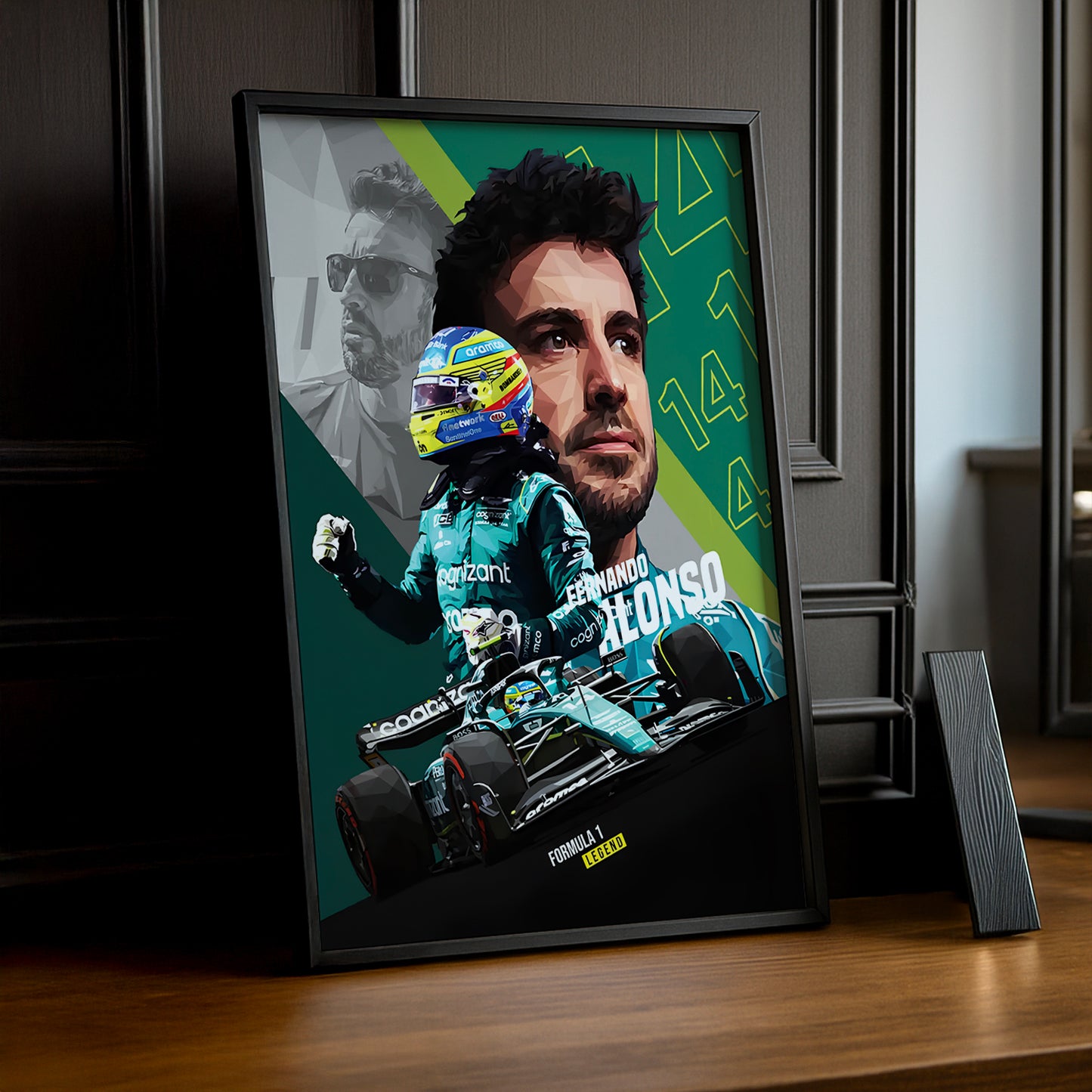 Cadre photo Fernando Alonso Formule 1
