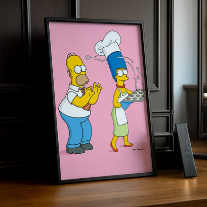 Cadre Photo Les Simpsons - Marge Simpson Cooking