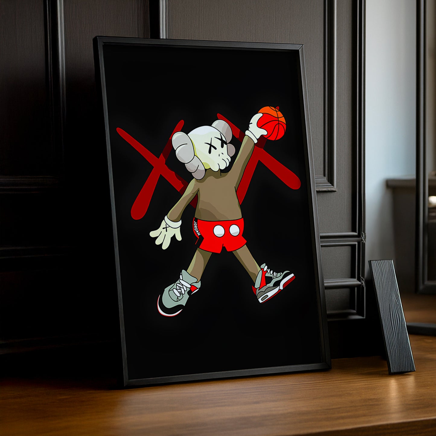 Cadre photo Kaws Basketball