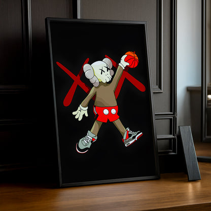 Cadre photo Kaws Basketball