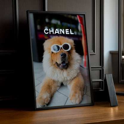 Poster Photo Chanel - Chien Cool