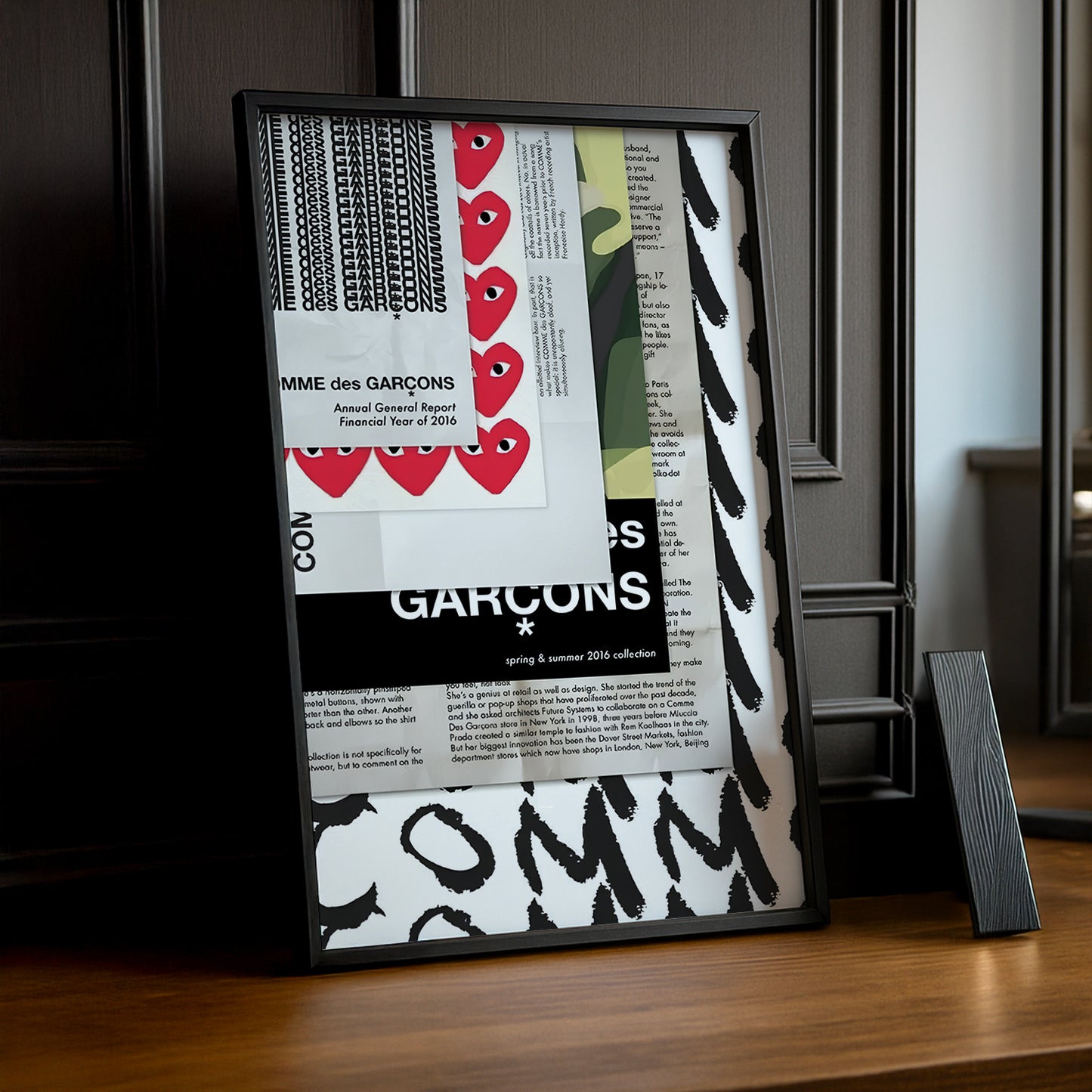 Cadre photo Comme des garçons