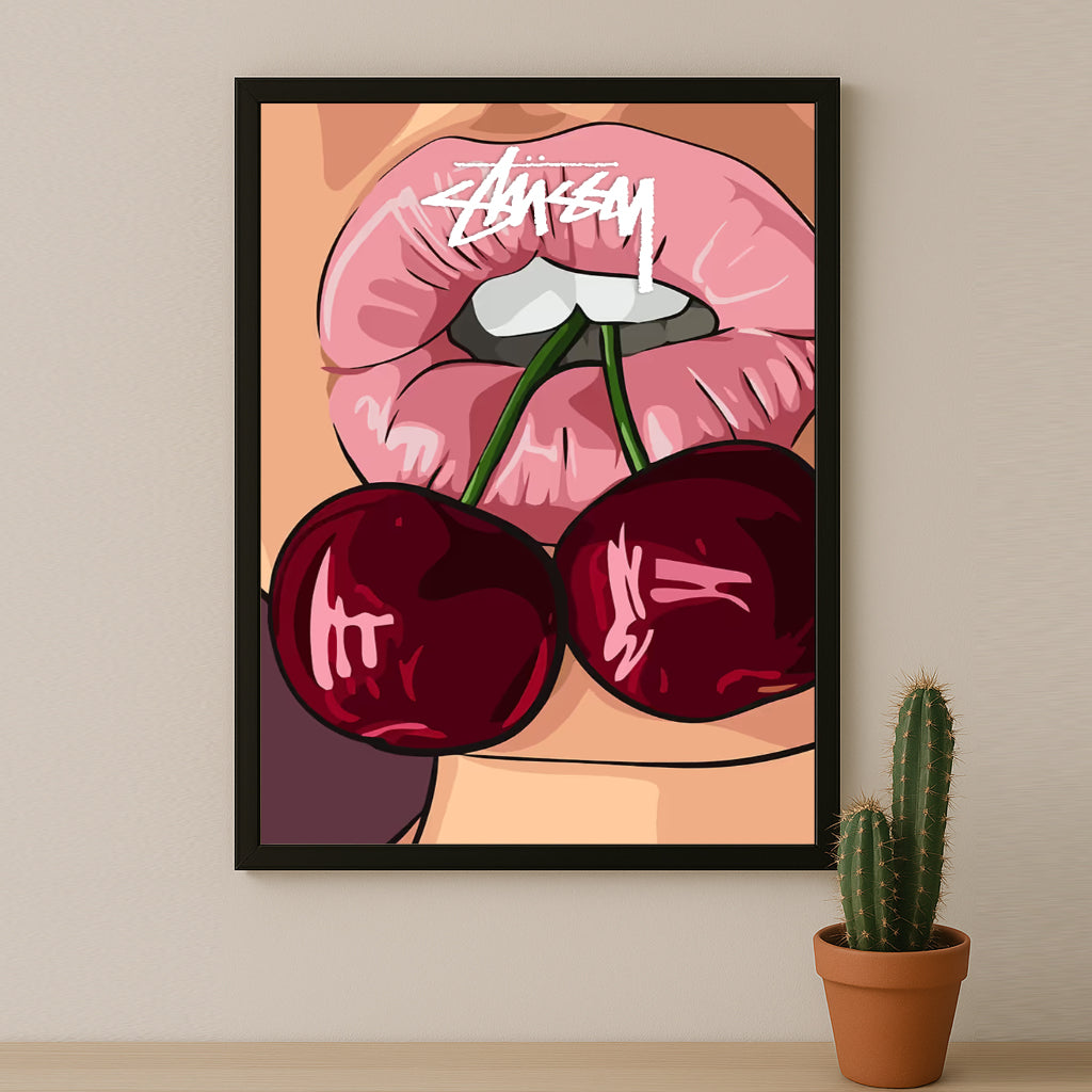 Cadre photo Stussy - Cherry Lips