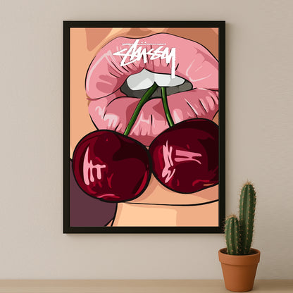 Cadre photo Stussy - Cherry Lips