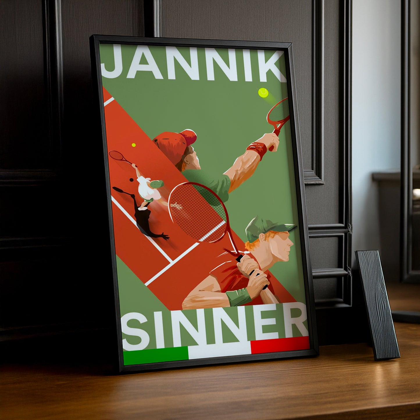 Poster Photo Tennis - Jannik Sinner Illustration