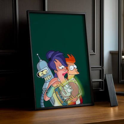 Cadre Photo Futurama - Leela, Bender et Philip