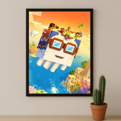 Cadre photo Minecraft - A la poursuite des cieux