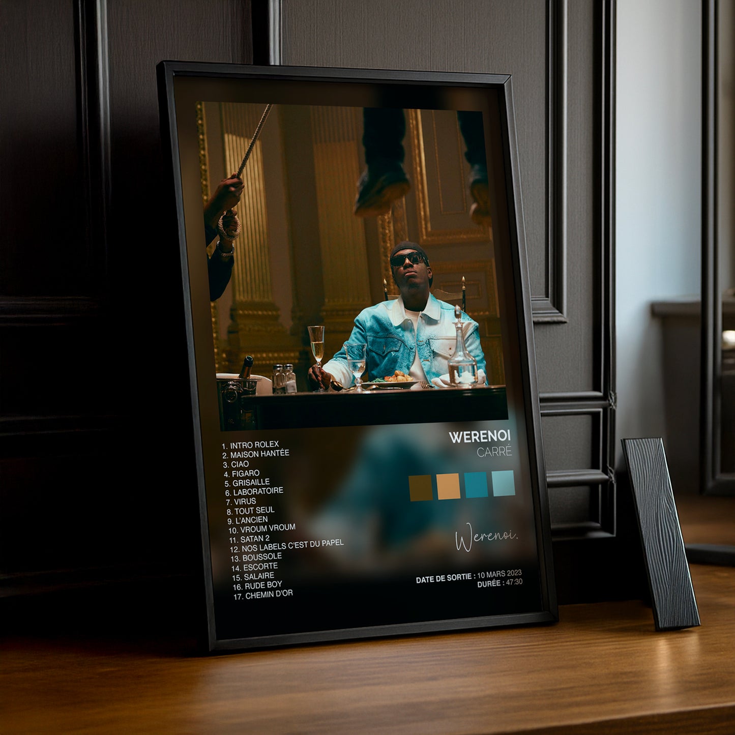 Cadre photo Album Musicaux - Carré de Werenoi