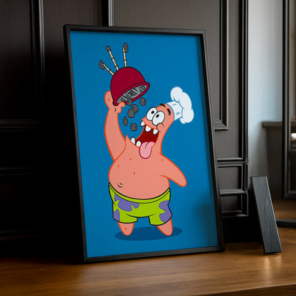 Cadre Photo Bob L'Éponge - Patrick Étoile Barbecue