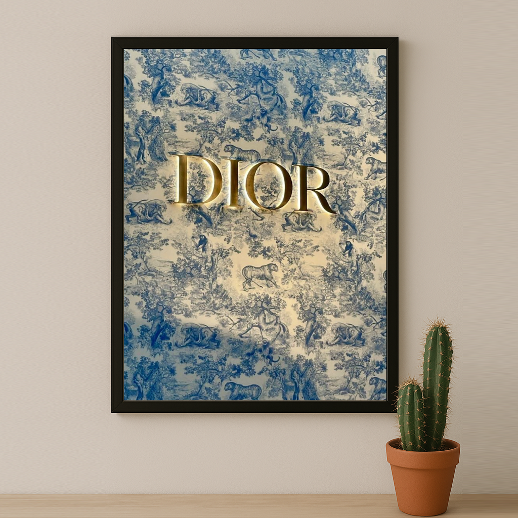 Cadre photo Dior Logo Gold