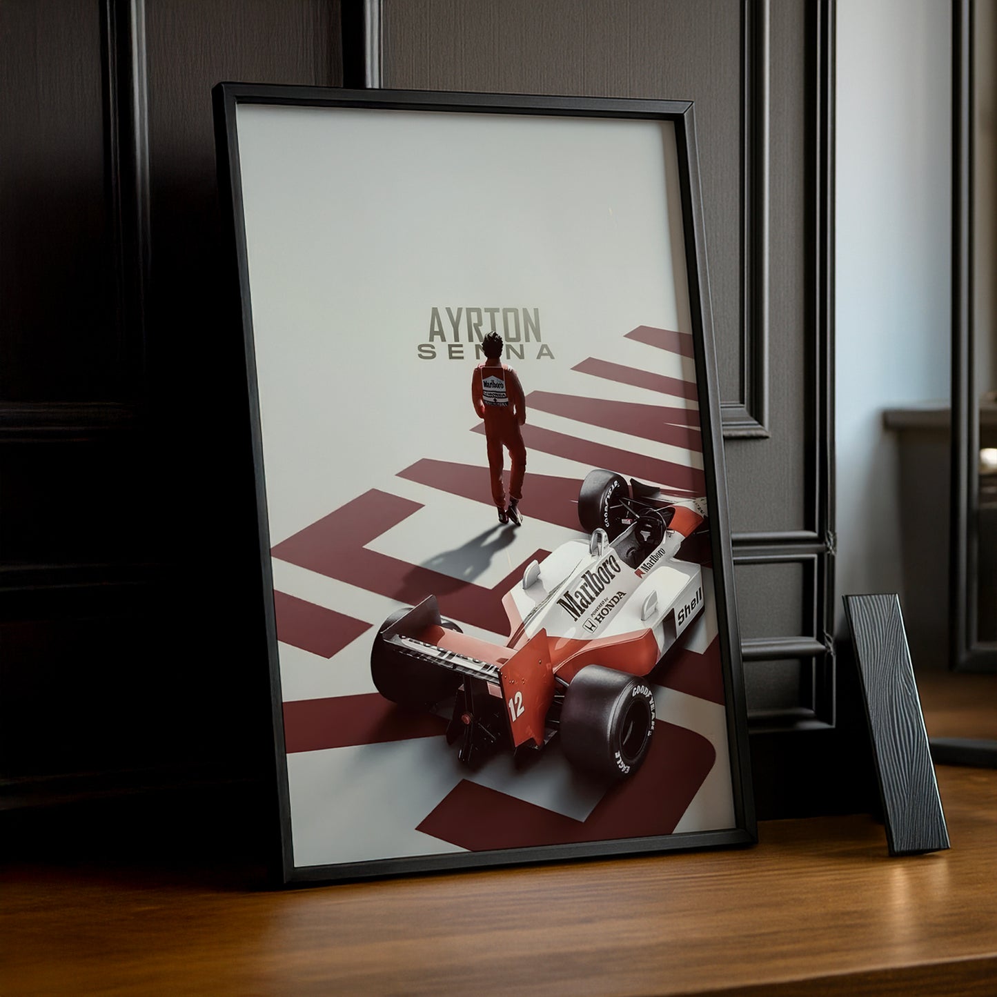 Poster encadrée Formule 1 - Ayrton Senna