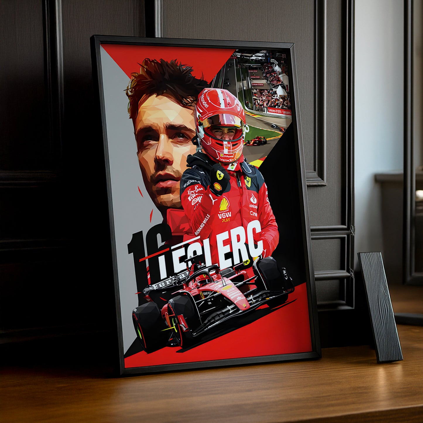 Cadre photo Charles Leclerc Formule 1