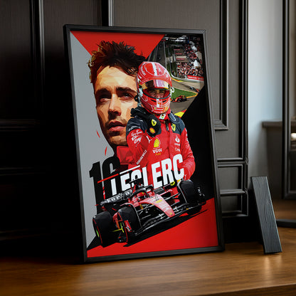 Cadre photo Charles Leclerc Formule 1