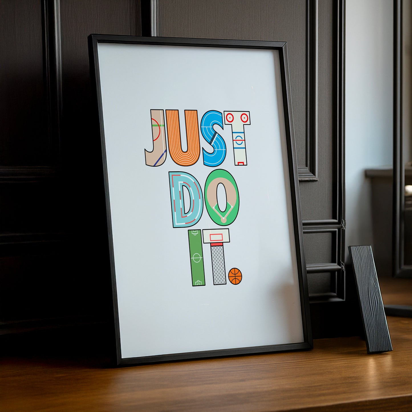 Cadre photo Just do It. Nike blanc