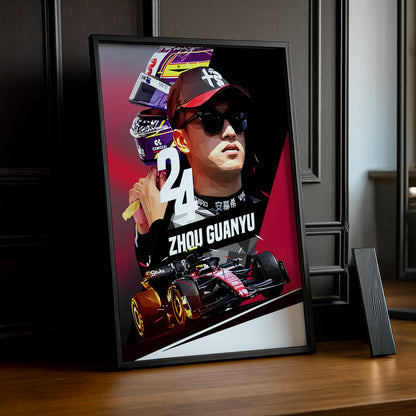 Cadre photo Zhou Guanyu Formule 1