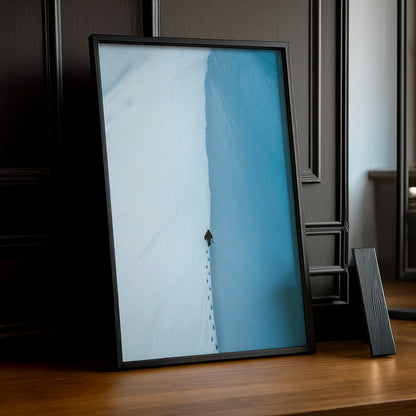 Cadre Photo Naturel - Empreinte dans la neige