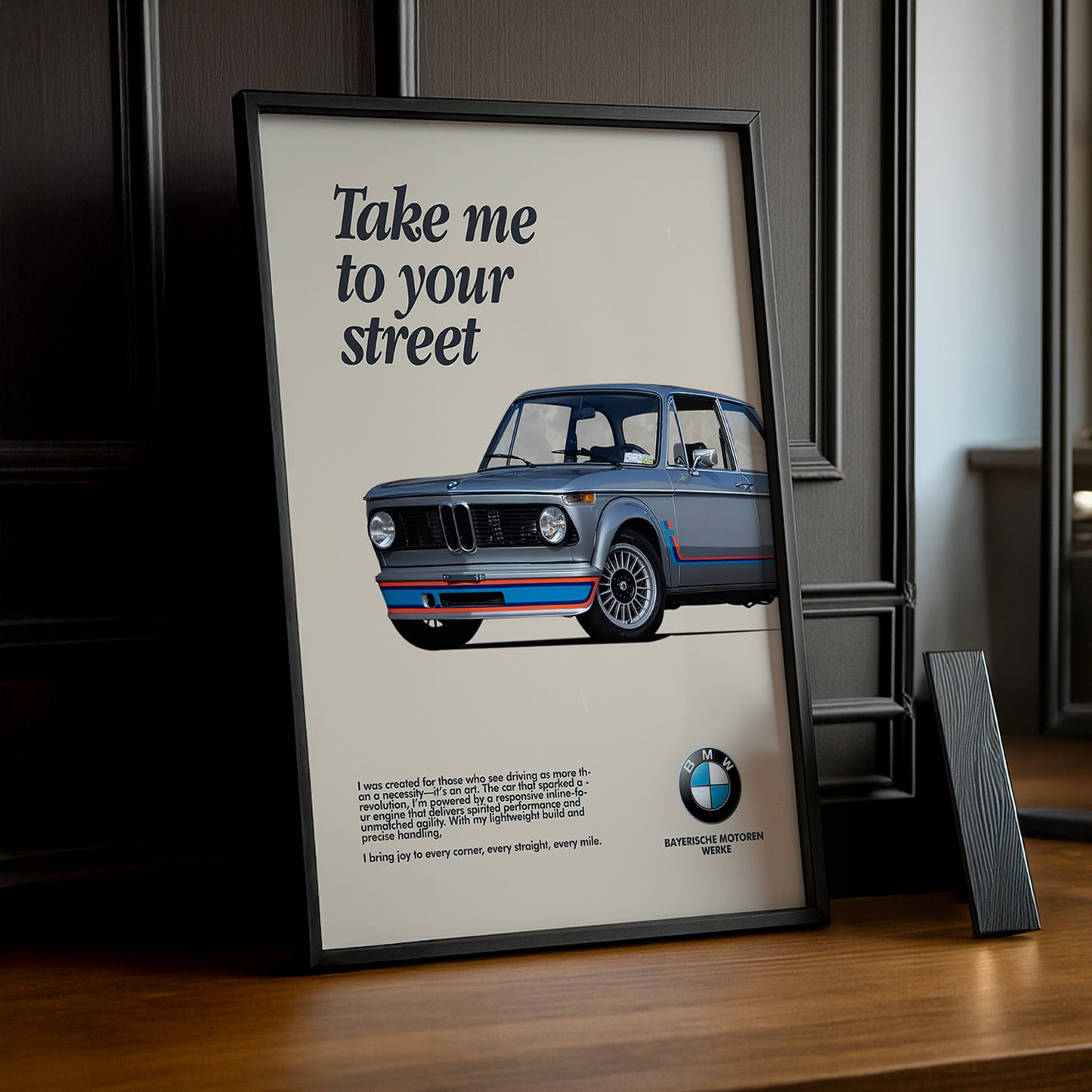 Cadre photo BMW Take me to your street