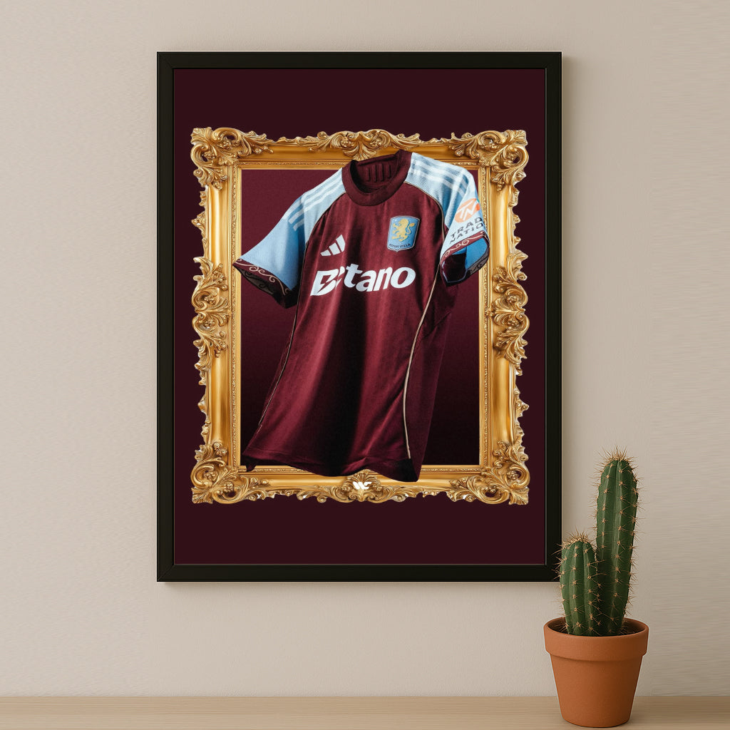 Cadre photo - Maillot Aston Villa Domicile 25-26