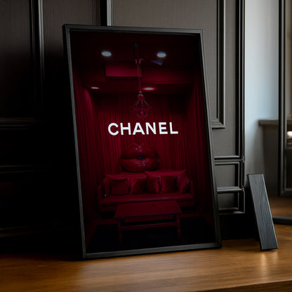 Poster Photo Chanel - Rouge