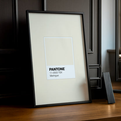 Cadre Photo Pantone Étiquette - Meringue