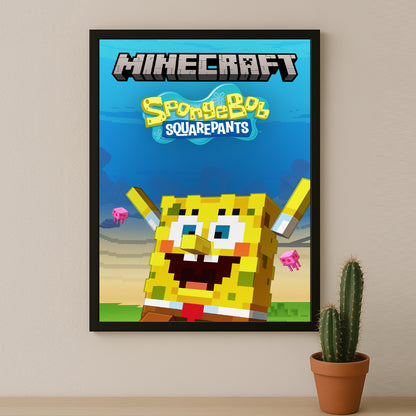 Cadre photo Minecraft - Bob l'Éponge