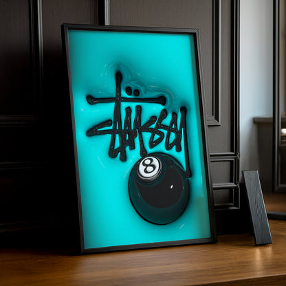 Cadre photo Stüssy - 3D Blue