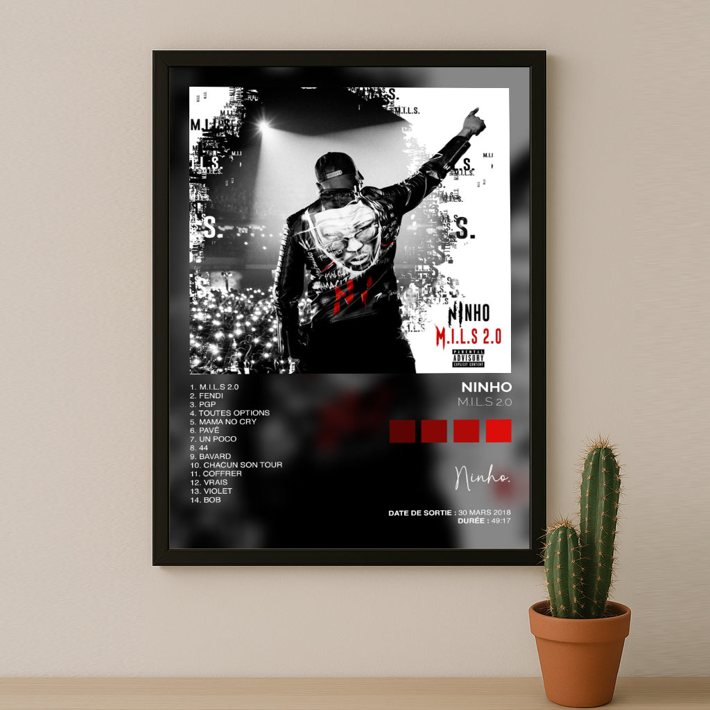 Poster Ninho - Album M.I.L.S 2.0