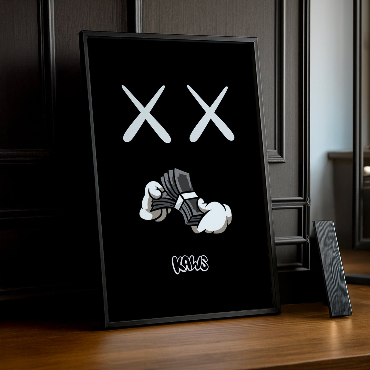 Cadre photo Kaws Dollars