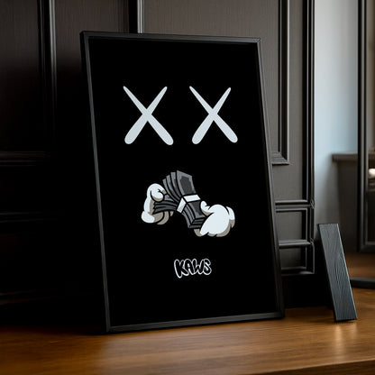 Cadre photo Kaws Dollars