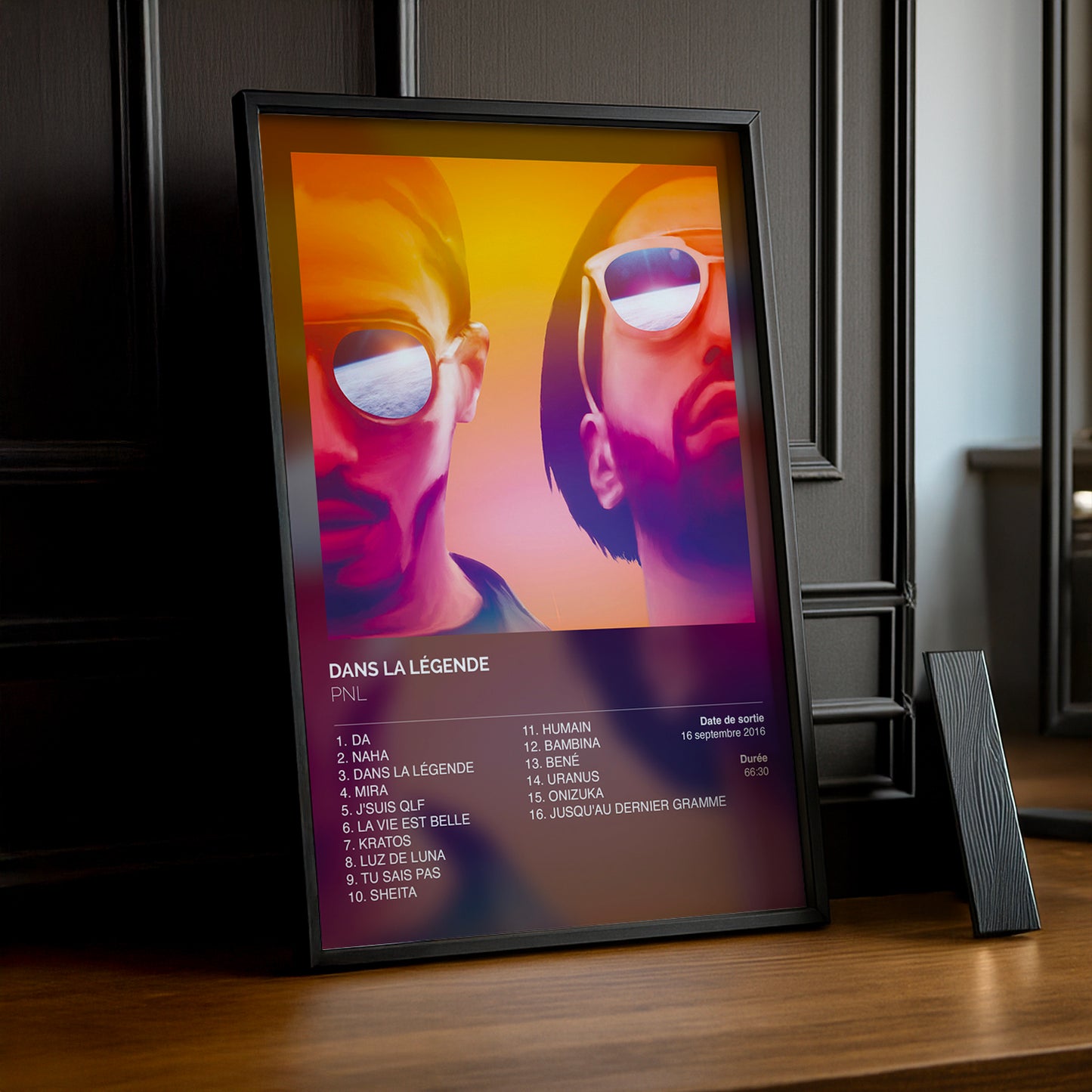 Cadre photo Album Dans la légende PNL