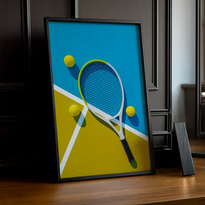 Poster Photo Tennis - Illustration