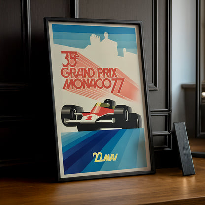 Cadre photo 35e Grand Prix Monaco 77