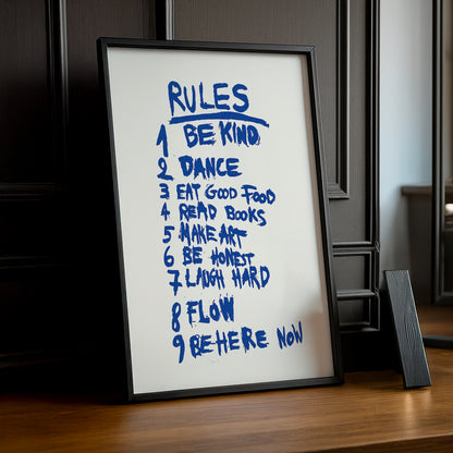 Cadre photo Citation - Rules