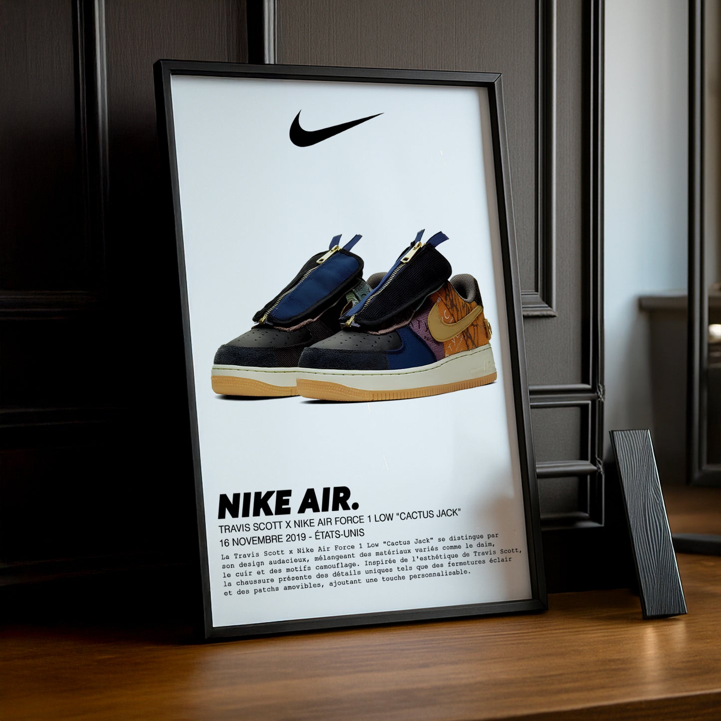 Travis Scott x Nike Air Force 1 Low Cactus Jack Fotorahmen 