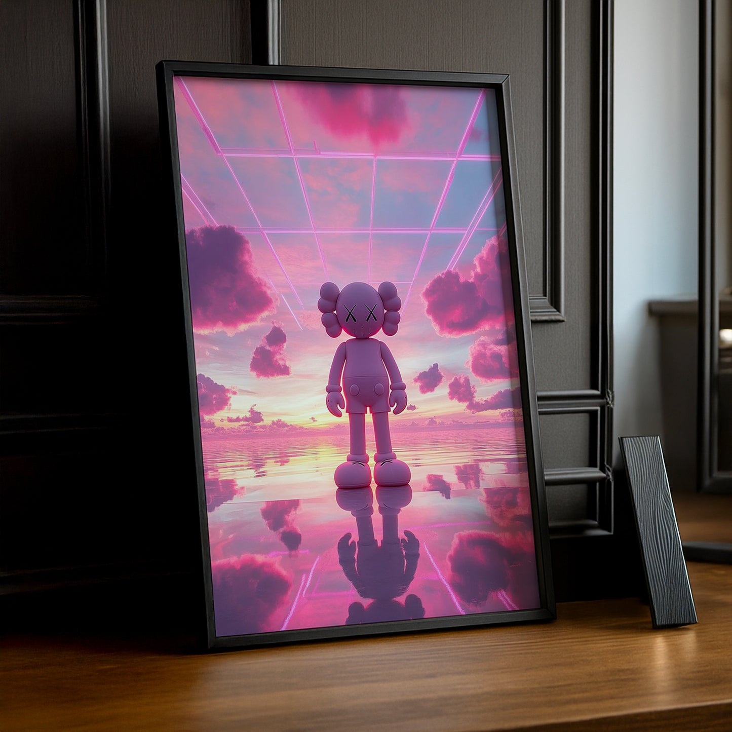 Poster Kaws - Rose 3D